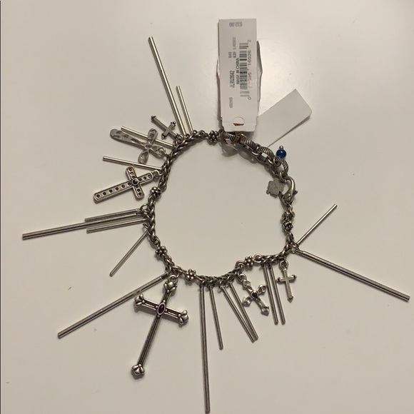 Lucky Brand Cross Charm Bracelet -NWT - Picture 2 of 5